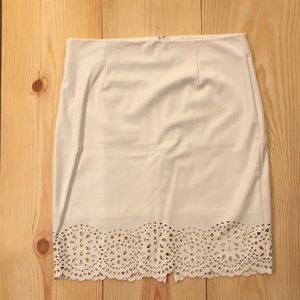 White leather Skirt